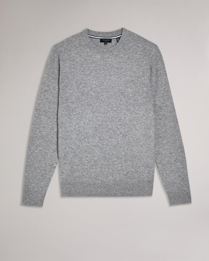 Pull Ted Baker Long Sleeve T Knit Grise Homme | HGM-83515479